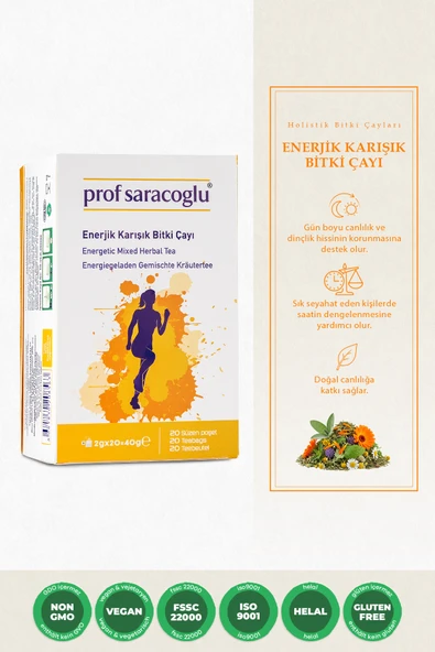prof saracoğlu Enerjik Karışık Bitki Çayı 20'li ürün görseli 1