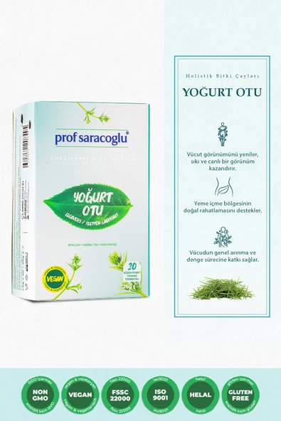 prof saracoğlu Yoğurtotu Bitki Çayı 20'li ürün görseli 1