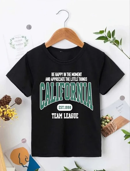 Erkek Çocuk Baskılı T-shirt - Siyah ürün görseli 1