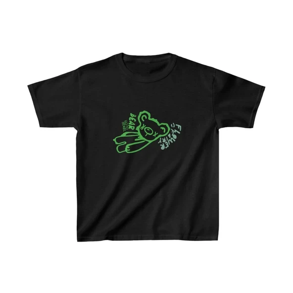 Unisex Çocuk Baskılı T-shirt - Siyah ürün görseli 1