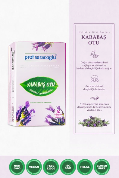 prof saracoğlu Karabaş Otu Bitki Çayı 20'li ürün görseli 1