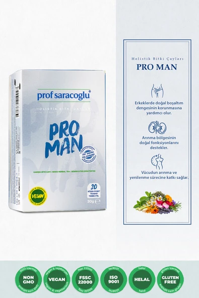 prof saracoğlu Pro Man Karışım Bitki Çayı 20'li ürün görseli 1