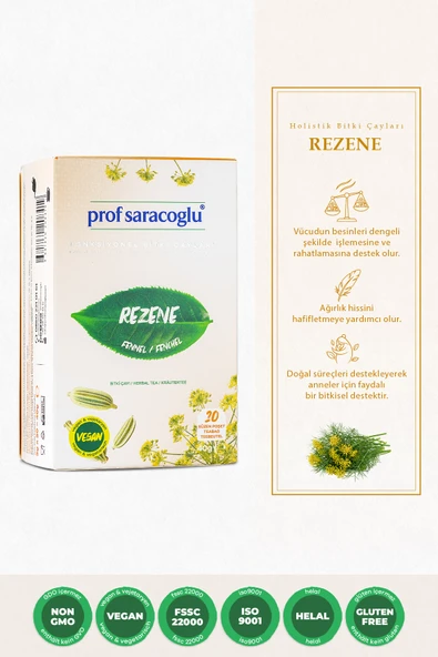 prof saracoğlu Rezene Bitki Çayı 20'li ürün görseli 1