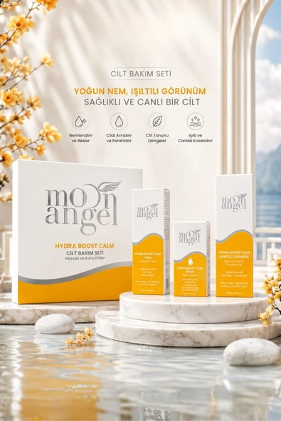 Hydra Boost Calm 3 lü Cilt Bakım Seti Temizleyici Jel Tonik ve Serum Yoğun Nemlendirici ve Canlandırıcı Bakım Seti ürün görseli 1