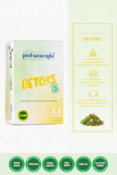 prof saracoğlu Detoks Bitki Çayı 20'li ürün görseli 1