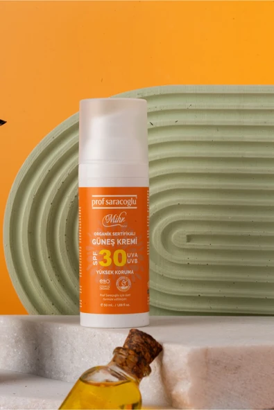 prof saracoğlu Mihr Serisi Güneş Kremi Spf30 Organik Sertifikalı 50 ml ürün görseli 1