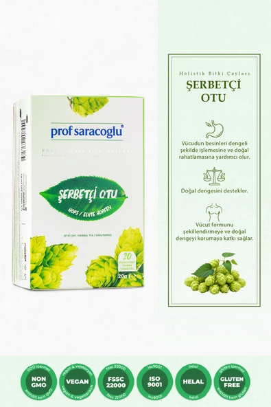 prof saracoğlu Şerbetçiotu Bitki Çayı 20'li ürün görseli 1