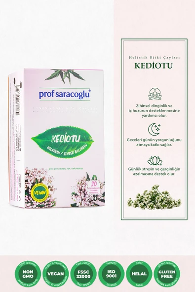 prof saracoğlu Kedi Otu (KEDİ NANESİ) Bitki Çayı 20'li ürün görseli 1
