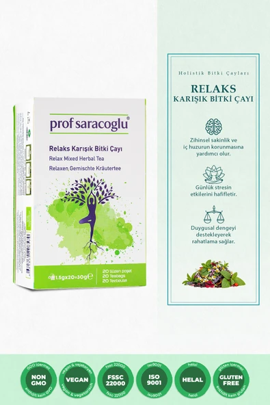 prof saracoğlu Relaks Karışık Bitki Çayı 20'li ürün görseli 1