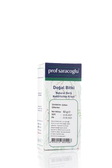 prof saracoğlu Çoban Çökerten Doğal Bitki 60 G - Resim 2