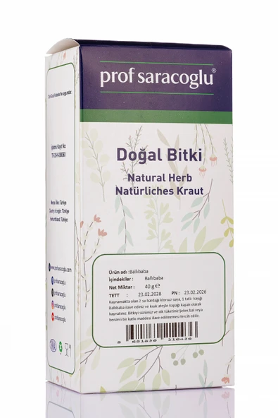 prof saracoğlu Sarı Ballıbaba Doğal Bitki 40Gr - Resim 2