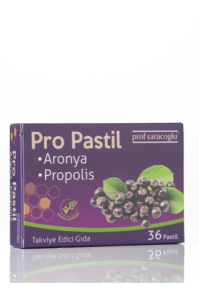 prof saracoğlu Pro Pastil Aronya & Propolis Takviye Edici Gıda ürün görseli 1