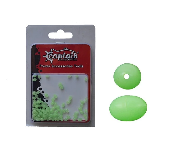 Captain Glow Boncuk Oval Çapari ve Takım Boncuğu 100lü Paket ürün görseli 1