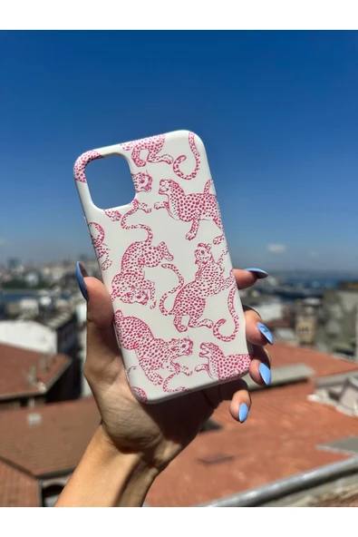 ARTEBA Global iPhone 12 Pro Max Uyumlu Baskılı Beyaz Telefon Kılıfı ürün görseli 1