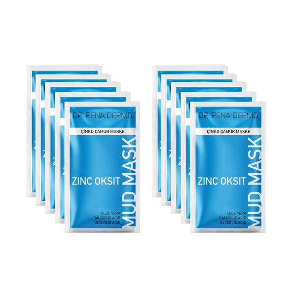 Dr. Rena Dermo Çinko Çamur Maske (10 Adet Paket) ürün görseli 1