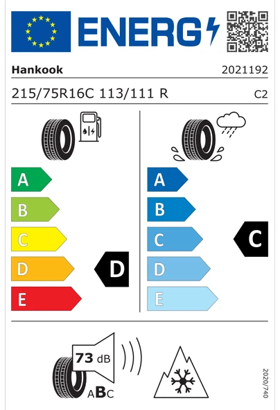 Hankook Vantra ST AS2 RA30 215/75R16C 113/111R M+S 3PMSF 8PR Hafif Ticari 4Mevsim Lastiği (Üretim Yılı:2026) ürün görseli 1