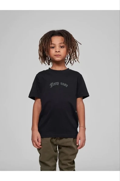 Çocuk Unisex Baskılı T-shirt - Siyah ürün görseli 1