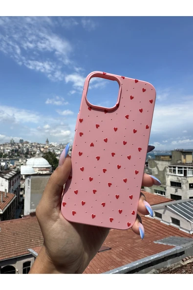 ARTEBA Global İnfinix Hot 20 Uyumlu İçi Kadife Baskılı Pembe Telefon Kılıfı ürün görseli 1