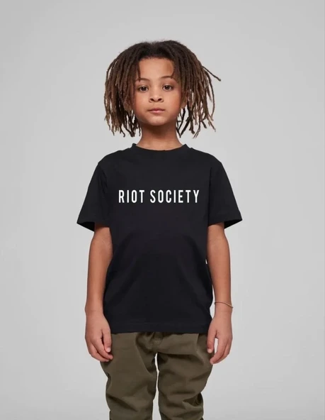 Çocuk Unisex Baskılı T-shirt - Siyah ürün görseli 1