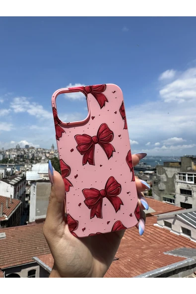ARTEBA Global iPhone 17 PRO Uyumlu İçi Kadife Baskılı Pembe Telefon Kılıfı ürün görseli 1