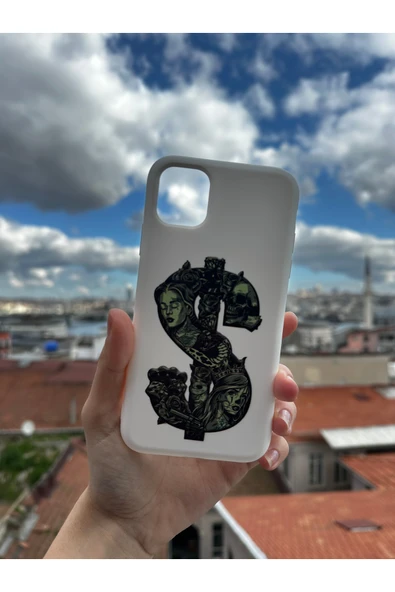 ARTEBA Global iPhone 11 Pro Max Uyumlu Baskılı Beyaz Telefon Kılıfı ürün görseli 1