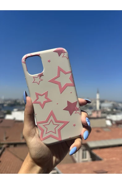 ARTEBA Global İnfinix Hot 20 Uyumlu İçi Kadife Baskılı Krem Telefon Kılıfı ürün görseli 1