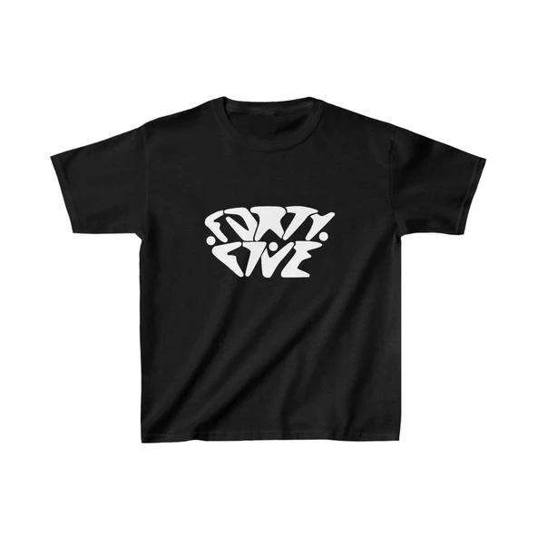 Unisex Çocuk Baskılı T-shirt - Siyah ürün görseli 1