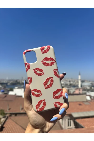 ARTEBA Global İnfinix Hot 30 Uyumlu İçi Kadife Baskılı Krem Telefon Kılıfı ürün görseli 1