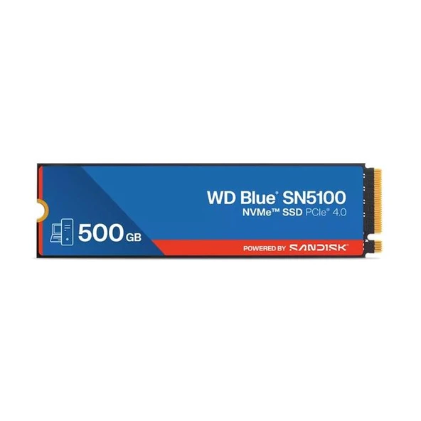WD Blue WDS500G5B0E - SN5100 500GB M.2 NVMe SSD (6600/5600) ürün görseli 1