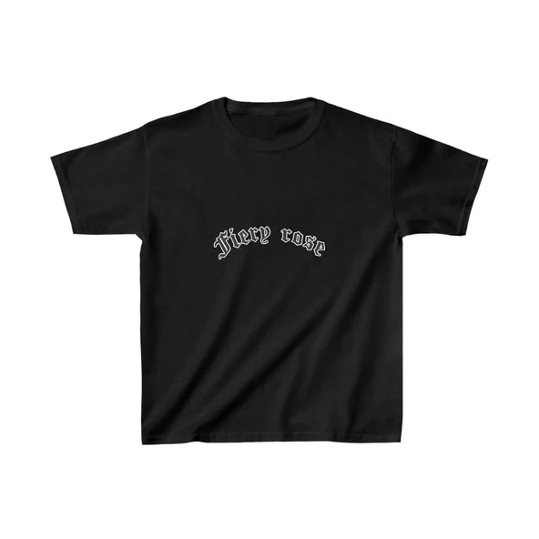 Çocuk Unisex Baskılı T-shirt - Siyah ürün görseli 1