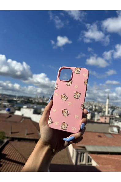 ARTEBA Global Huawei Mate 20 Lite Uyumlu İçi Kadife Baskılı Pembe Telefon Kılıfı ürün görseli 1