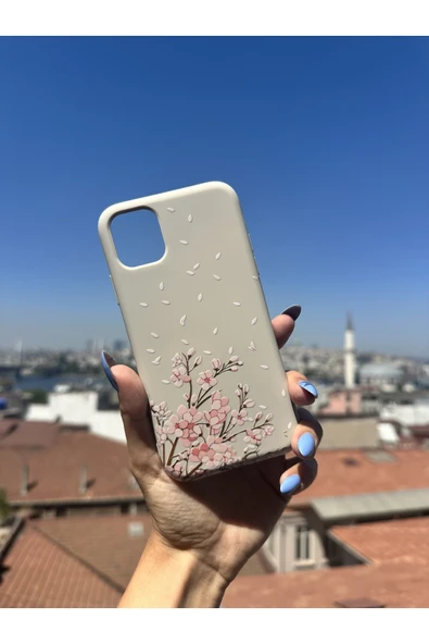 ARTEBA Global Samsung A25 Uyumlu İçi Kadife Baskılı Krem Telefon Kılıfı ürün görseli 1