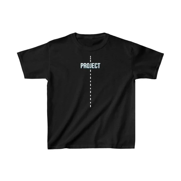 Çocuk Unisex Baskılı T-shirt - Siyah ürün görseli 1
