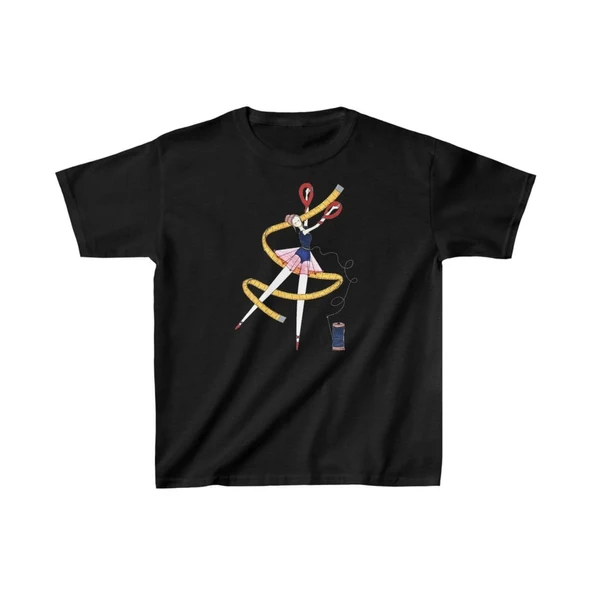 Unisex Çocuk Baskılı T-shirt - Siyah ürün görseli 1