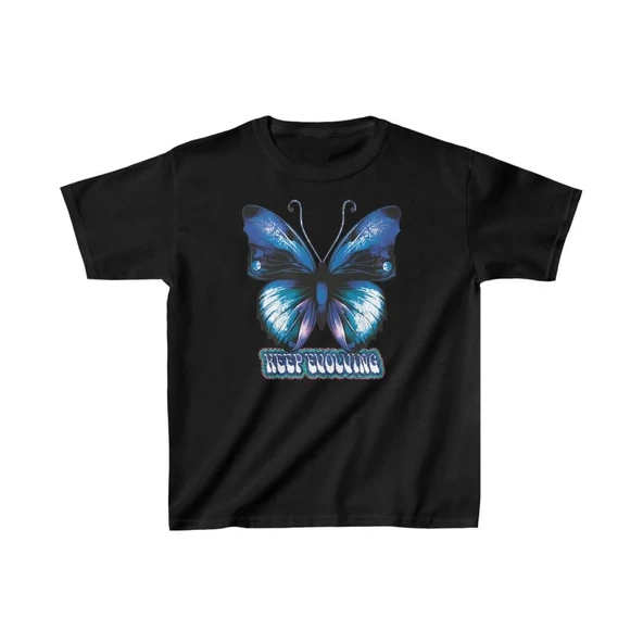 Unisex Çocuk Baskılı T-shirt - Siyah ürün görseli 1