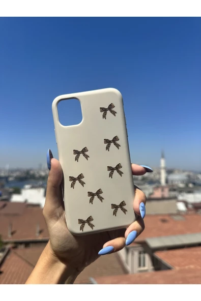 ARTEBA Global Samsung A14 Uyumlu İçi Kadife Baskılı Krem Telefon Kılıfı ürün görseli 1