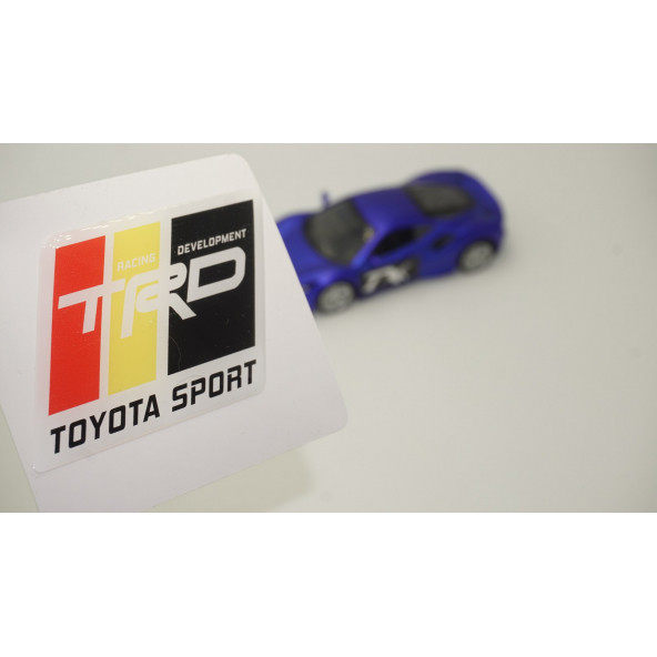 Toyota TRD Sport Logo Damla Silikon Plaka Logo Arma Amblem Yeni Stil ürün görseli 1
