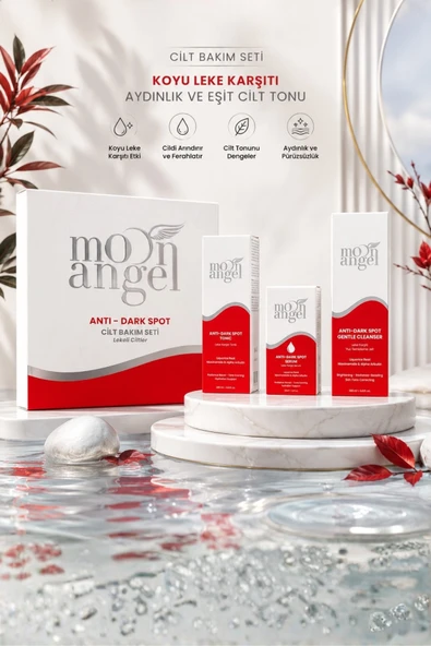 Anti Dark 3lü Cilt Bakım Seti Lekeli Ciltler İçin Temizleyici Jel Tonik ve Serum Seti ürün görseli 1