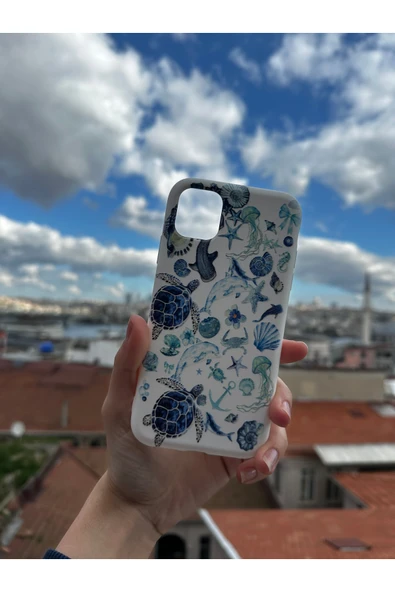ARTEBA Global Vivo Y35 Uyumlu Baskılı Beyaz Telefon Kılıfı ürün görseli 1