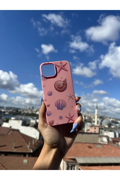ARTEBA Global OPPO A16 Uyumlu İçi Kadife Baskılı Pembe Telefon Kılıfı ürün görseli 1