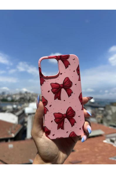 ARTEBA Global REALME C53 Uyumlu İçi Kadife Baskılı Pembe Telefon Kılıfı ürün görseli 1