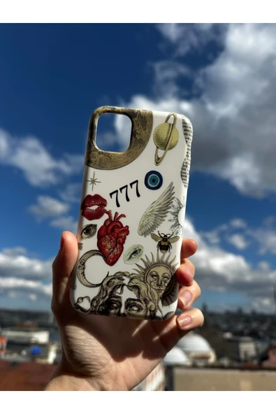ARTEBA Global Samsung Galaxy A71 Uyumlu Baskılı Beyaz Telefon Kılıfı ürün görseli 1