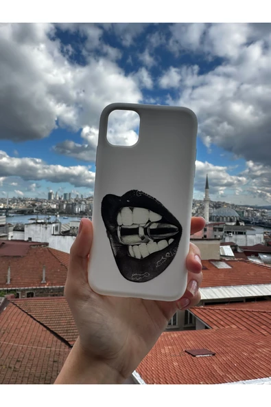 ARTEBA Global Vivo Y35 Uyumlu Baskılı Beyaz Telefon Kılıfı ürün görseli 1