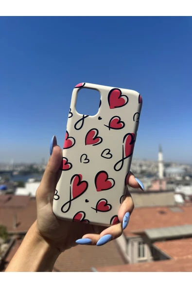 ARTEBA Global iPhone 17 PRO Uyumlu İçi Kadife Baskılı Krem Telefon Kılıfı ürün görseli 1