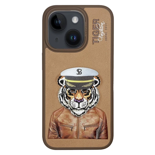 Santa Barbara Polo Racquet Club  iPhone 14 Kılıf 3Boyutlu PU Deri Fergus İçi Süet Kapak ürün görseli 1