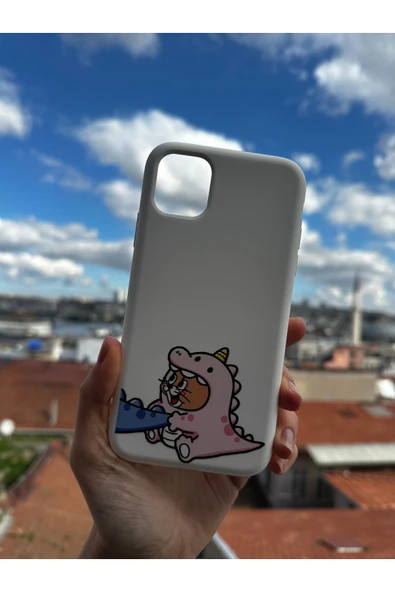 ARTEBA Global Oppo A16/A55 4G Uyumlu Baskılı Beyaz Telefon Kılıfı ürün görseli 1
