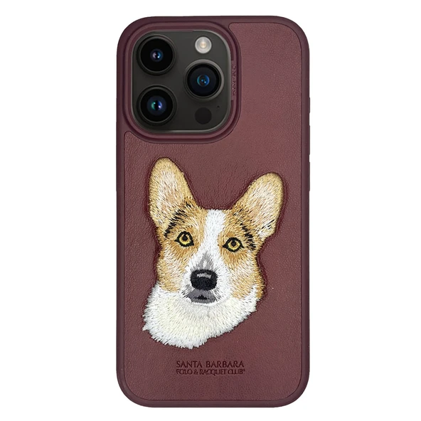 Santa Barbara Polo Racquet Club iPhone 15 Pro Max Kılıf 3Boyutlu PU Deri Curtis İçi Süet Kapak ürün görseli 1