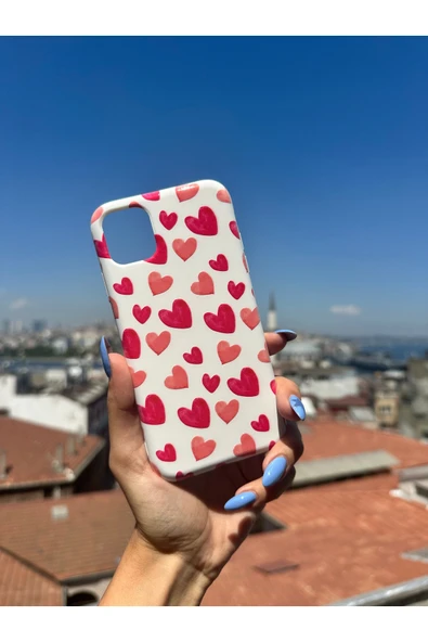 ARTEBA Global Vivo Y35 Uyumlu Baskılı Beyaz Telefon Kılıfı ürün görseli 1