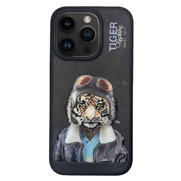 Santa Barbara Polo Racquet Club iPhone 15 Pro Max Kılıf 3Boyutlu PU Deri Fergus İçi Süet Kapak ürün görseli 1