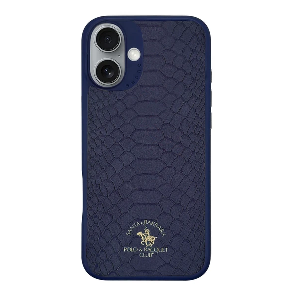 Santa Barbara Polo Racquet Club  iPhone 17 Kılıf Pu Deri Timsah Tasarım Business Knight Kapak ürün görseli 1
